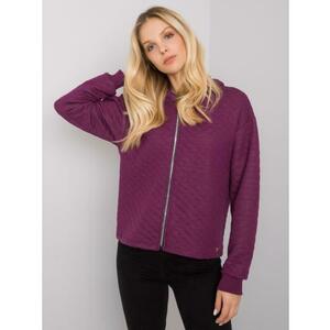 Női steppelt kapucnis pulóver MELANIE lila kép