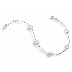 JwL Luxury Pearls JwL Luxury Pearls Gyengéd karkötő fehér igazgyöngyökből JL0173 kép