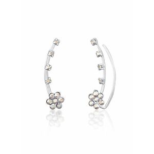 JwL Luxury Pearls JwL Luxury Pearls Virágos fülbevaló kristályokkal JL0722 kép
