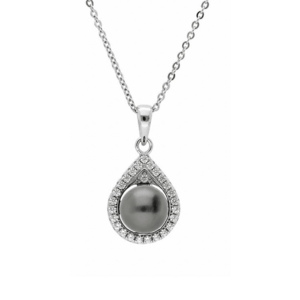 Brilio Silver Brilio Silver Gyönyörű ezüst nyaklánc valódi Tahiti gyönggyel TA/MP05320A (lánc, medál) kép