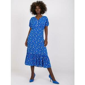 Női nyomtatott ruha RUE PARIS kék kép