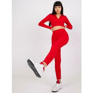 Női bordázott leggings Caviana RUE PARIS vörös kép