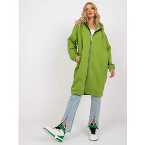 Női basic pulóver Betty RUE PARIS zöld kép