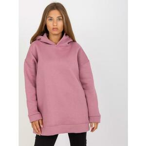 Női kapucnis pulóver BASIC rózsaszín kép