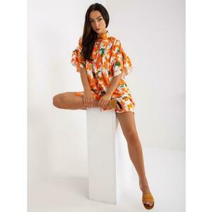 Női ruha FILA fehér és narancssárga díszgombokkal kép
