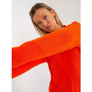 Női oversize pulóver RUE PARIS narancssárga kép