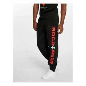 Rocawear Basic Fleece Pants black/red kép