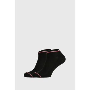 2 darab fekete Tommy Hilfiger Iconic Sneaker zokni egy csomagban kép