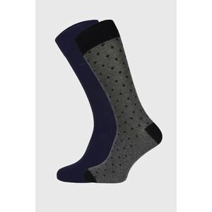 2 PACK GANT Dots fekete-szürke zokni kép