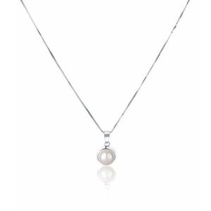 JwL Luxury Pearls JwL Luxury Pearls Gyengéd nyaklánc valódi fehér gyönggyel JL0676 (lánc, medál) kép