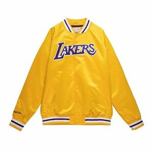 Mitchell & Ness Los Angeles Lakers Lightweight Satin Jacket gold kép