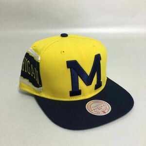 Mitchell & Ness snapback University Of Michigan NCAA Jumbotron Snapback yellow/navy kép