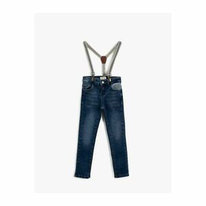 Koton Suspended Buttoned Pocket Jeans kép