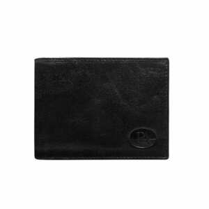 Férfi vízszintes nyitott bőr fekete pénztárca kép