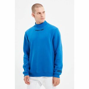 Trendyol Saks Men Regular Fit Turtleneck Long Sleeve Embroidered Sweatshirt kép