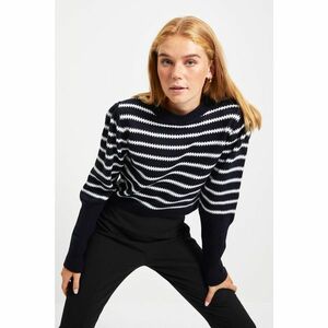 Trendyol Navy Striped Knitwear Sweater kép