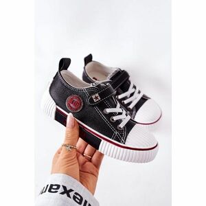 Children's Leather Sneakers BIG STAR II374042 Black kép