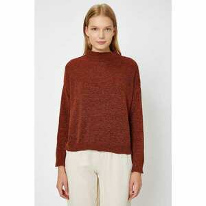 Koton Women's Brown High Collar Sweater kép