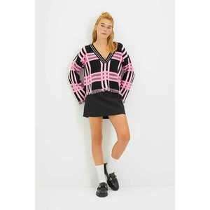 Trendyol Black Tassel Detailed Jacquard Knitwear Sweater kép