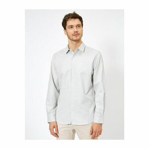 Koton Men's Gray Classic Collar Shirt kép