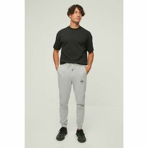 Trendyol Gray Men's Regular Fit Stitching Detail Printed Sweatpants kép