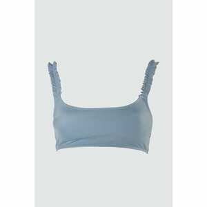 Trendyol Blue Straps Ruffle Detailed Bikini Top kép