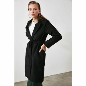 Trendyol Black Belted Wool Cachet Coat kép