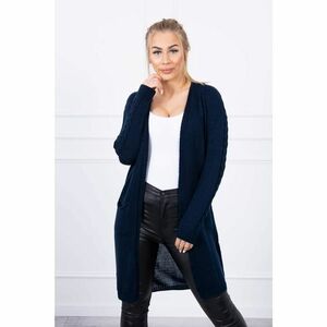 Sweater with pockets navy blue kép
