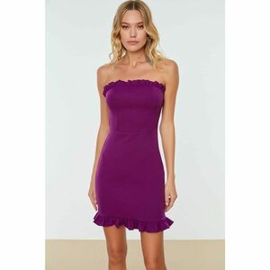 Trendyol Ruffle Detailed Plum Dress kép