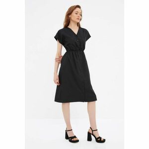 Trendyol Black Pocket Detailed Shirt Dress kép