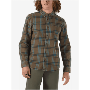 Brown Men's Plaid Flannel Shirt VANS Morris - Men kép