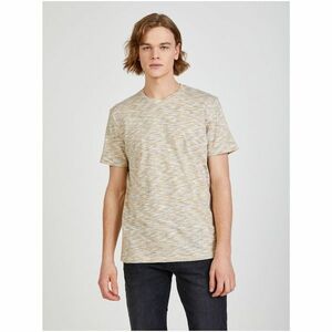 Men's Beige Brindle T-Shirt Tom Tailor - Men's kép