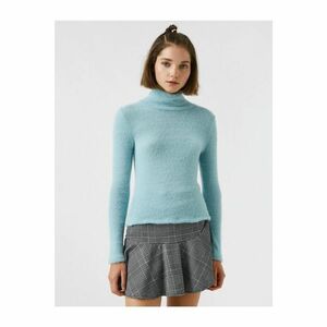 Koton Plush Turtleneck Slim Sweater Long Sleeve kép