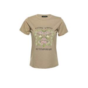 Trendyol Stone Recycle Printed Basic Knitted T-Shirt kép