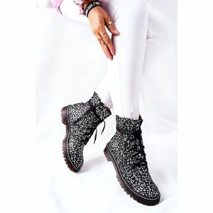 Women's Ankle Boots Maciejka Black and white 01609-48 kép