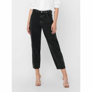Black Shortened Mom Fit Jeans ONLY-Logan - Women kép
