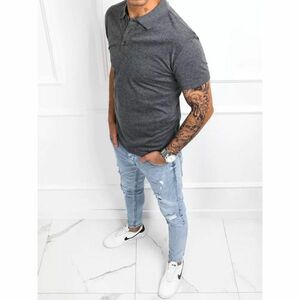 Men's dark gray polo shirt Dstreet PX0509 kép