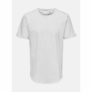 White Basic T-Shirt ONLY & SONS Benne - Men kép