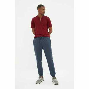 Trendyol Indigo Men's Regular Fit Rubber Leg Sweatpants kép