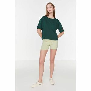 Trendyol Green Embroidered Knitted T-Shirt kép