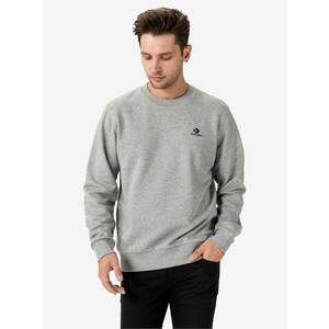 Light Grey Men's Sweatshirt Converse Embroidered Star Chevron Fren - Mens kép