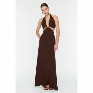 Trendyol Dark Brown Ruffle Detailed Evening Dress & Graduation Dress kép