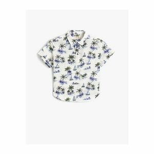 Koton Patterned Shirt Single Pocket Buttoned Cotton kép