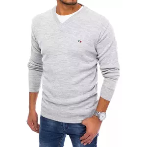 Light gray men's sweater Dstreet WX1857 kép