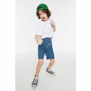 Trendyol Blue Regular Fit Boys Denim Shorts & Bermuda kép