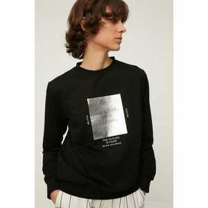 Trendyol Black Knitted Sweatshirt kép