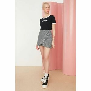 Trendyol Black Ruffle Short Skirt kép