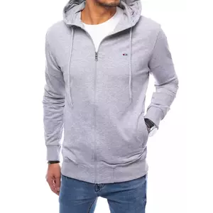 Gray Dstreet BX5214 men's zipped hoodie kép