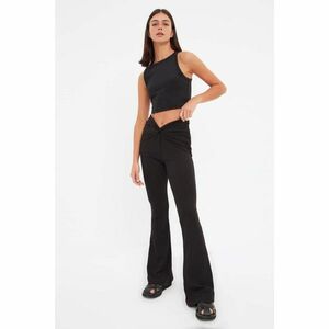 Trendyol Black Waist Detailed Camisole Knitted Trousers kép