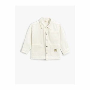 Koton Basic Oversize Shirt Collar Jacket Cotton kép